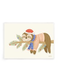 Kaart | Kerst luiaard
