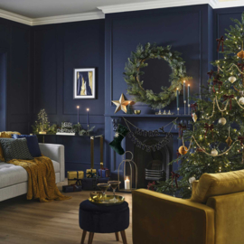 Houten gouden kralenslinger