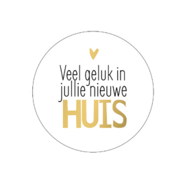 Sticker | Veel geluk in jullie nieuwe huis