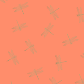 Vloeipapier | Dragonfly - Salmon Orange