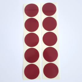 Sticker | Zegelrond met kartelrand