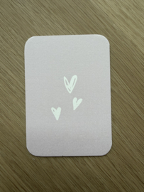 Mini kaartje | Hearts