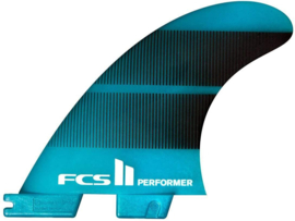 FCS II Performer Neo Glass Large Quad fin - Black/gradient