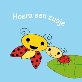 Kaart Hoera een zusje