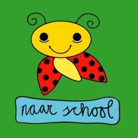 Kaart Gijs naar school