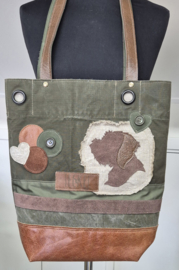 Plunje/Postzak shopper met teckel profiel