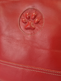 Shopper Grietje Rood met reliëfpootje