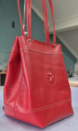 Shopper Grietje Rood met reliëfpootje