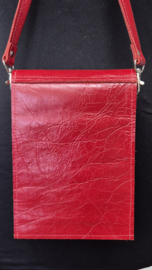 Telefoontasje L glossy rood met pootje