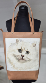 Shopper borduur kat