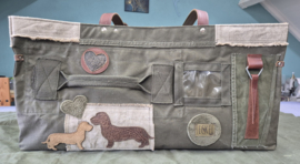 Plunje/ Post Tote Handtas XL Model Boet (30x60x25)