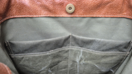 Plunje/Postzak shopper met 2x border