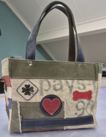 Plunje/postzak Tote Handtas S model Boetje