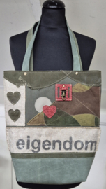 Plunje/Postzak shopper met gladhaar teckel