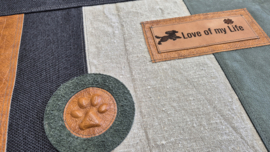 Grote shopper  Spaniel (vintage borduurwerk)