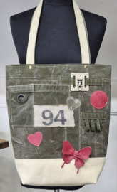 Plunje/Postzak shopper met 94 en Vlinder