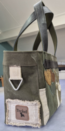 Plunje/postzak Tote Handtas S model Boetje 3 gladhaartjes