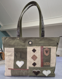 Plunje/ Post Tote Handtas L Model Boet Hooglander