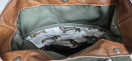 Plunje/Postzak shopper ruwhaar teckel