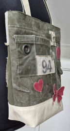 Plunje/Postzak shopper met 94 en Vlinder