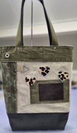 Plunje/Postzak shopper met 2 teckels