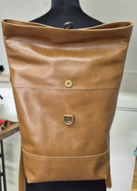 Rugzak Rolltop Medium cognac