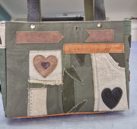 Plunje/postzak  Tote Handtas S model Boetje (25x20x12)