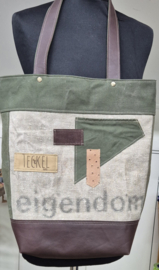 Plunje/Postzak shopper met gladhaar teckels