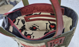 Plunje/postzak Tote Handtas S model Boetje