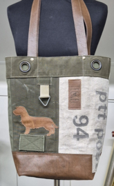 Plunje/Postzak shopper ruwhaar teckel