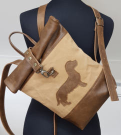 Rugzak Rolltop Klein Plunje en Leer