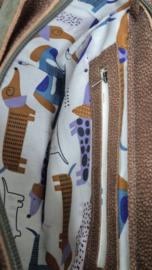 Plunje/postzak  Tote Handtas S model Boetje (25x20x12) met losse schouderband