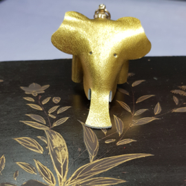 Kerstboom/sleutelhanger Olifant GOUD