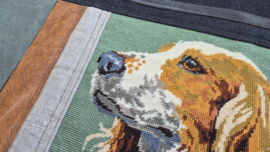 Grote shopper  Spaniel (vintage borduurwerk)
