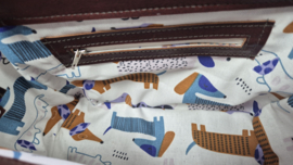 Plunje/postzak  Tote Handtas S model Boetje (25x20x12) met losse schouderband