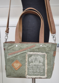 Plunje/postzak  Tote Handtas S model Boetje (25x20x12) met losse schouderband