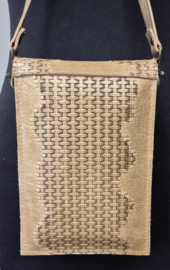 Telefoontasje L naturel/printleer 02