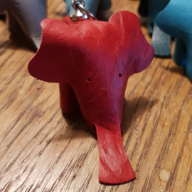 Sleutelhanger Olifant Rood