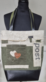 Plunje/Postzak shopper met teckel profiel