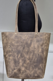 Shopper Model Teuntje pull-up leer teckel