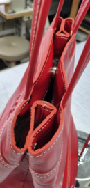 Shopper Grietje Rood met reliëfpootje