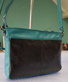 Crossbody  Model ZusZ S Petrol/Zwart