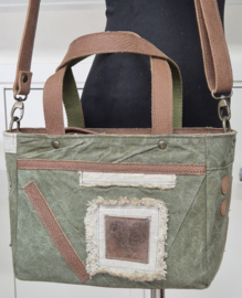 Plunje/postzak  Tote Handtas S model Boetje (25x20x12) met losse schouderband