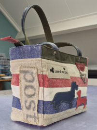 Plunje/postzak Tote Handtas S model Boetje 3 teckels