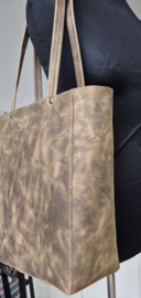 Shopper Model Teuntje pull-up leer teckel