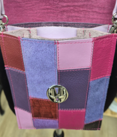 Telefoontasje L Patch & Match paars, lila, roze