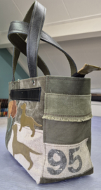 Plunje/postzak Tote Handtas S model Boetje 3 gladhaartjes