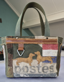 Plunje/postzak Tote Handtas S model Boetje gladhaar