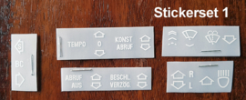 E30 Instrumenten Sticker set