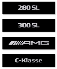 Mercedes Showroomplaten